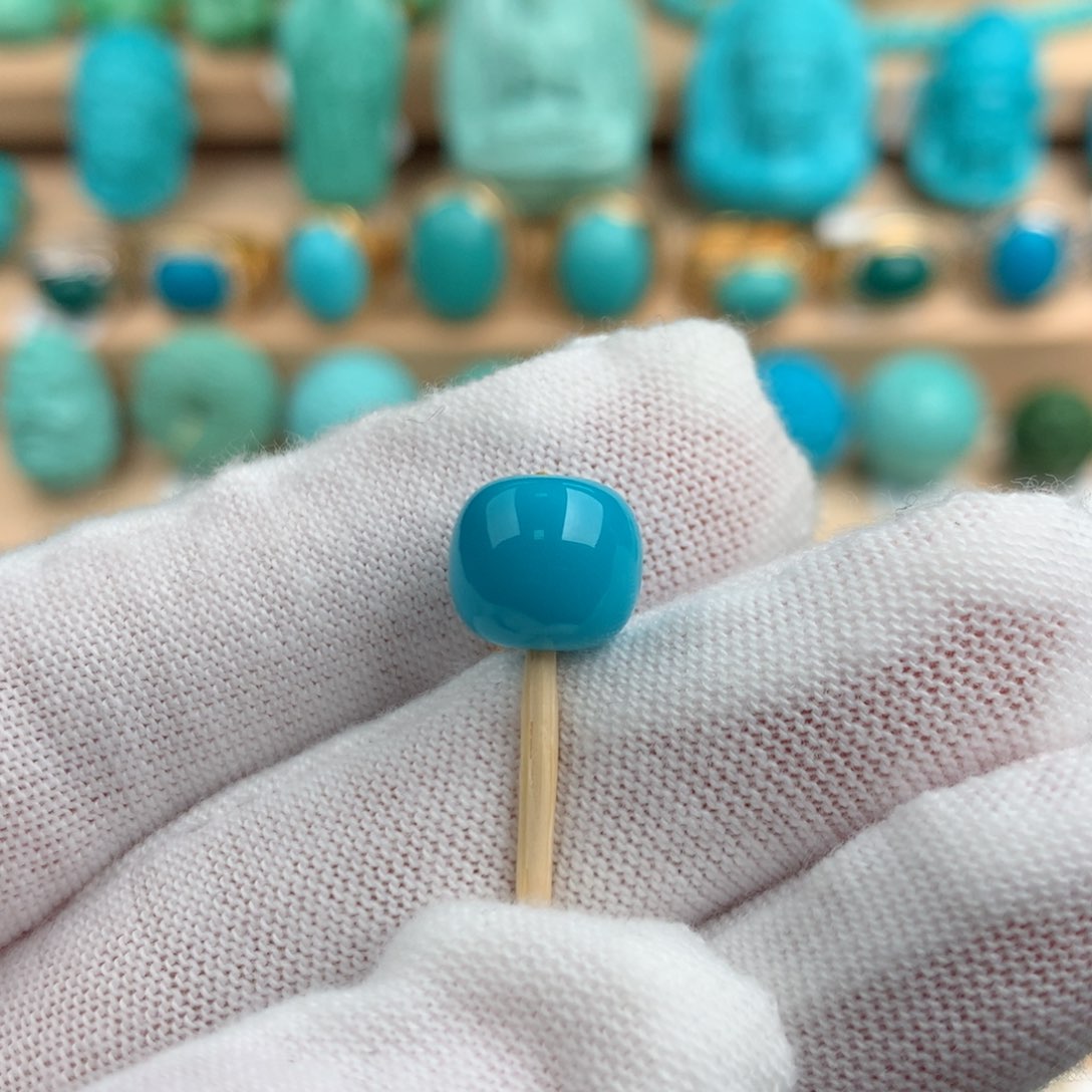 绿松石配饰未镶嵌9.5-8.5mm