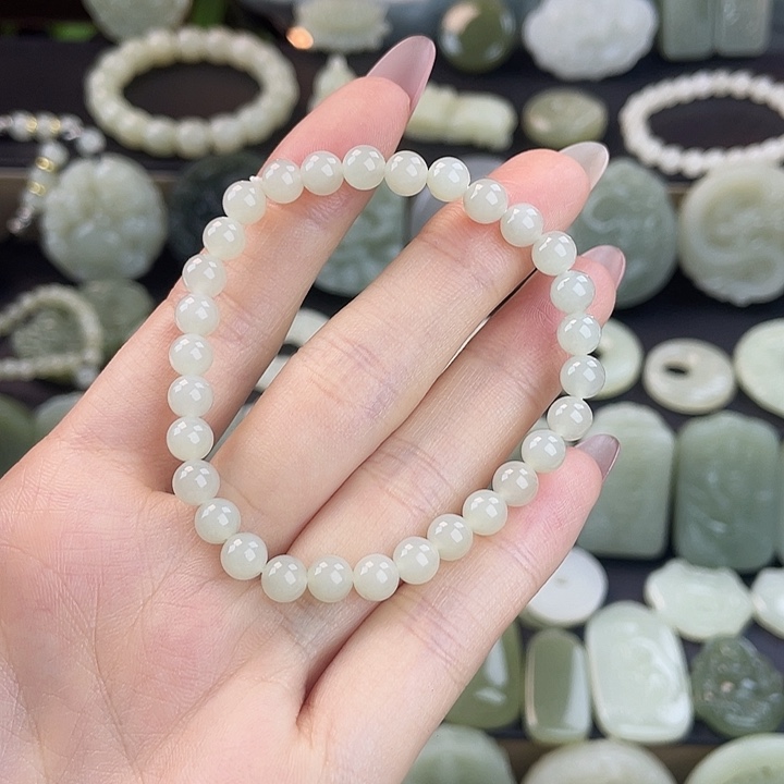 优***品和田玉未镶嵌手链