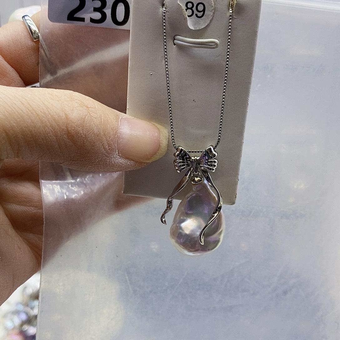 颈饰合金淡水珍珠