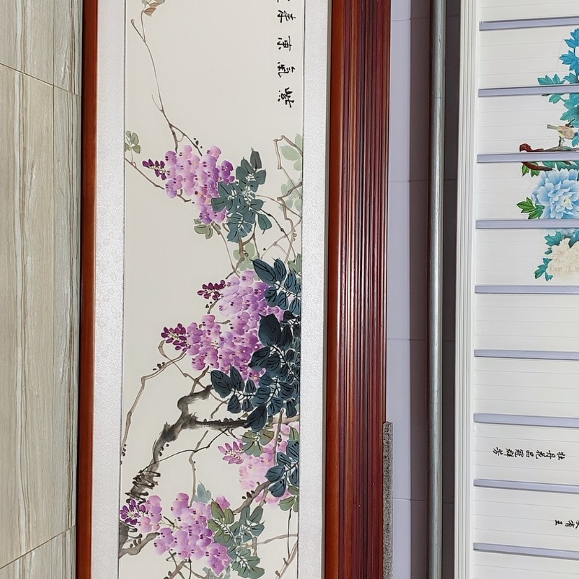 【闪购商品】国画书画作品带框165×50