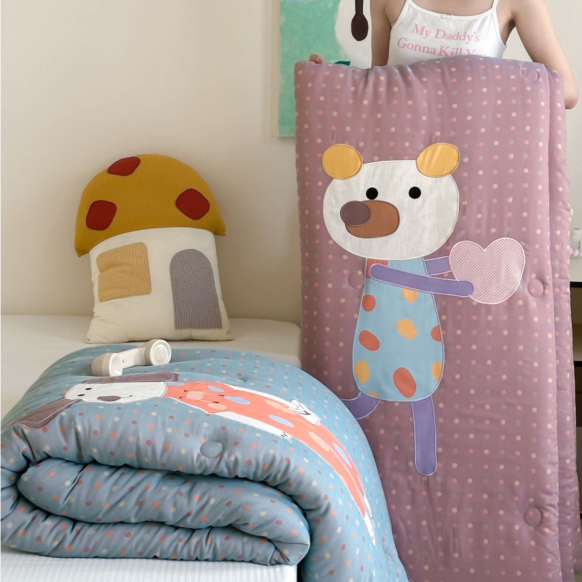 【baby house】设计师原创门店新款 全棉色织纯棉春秋被可机洗冬被