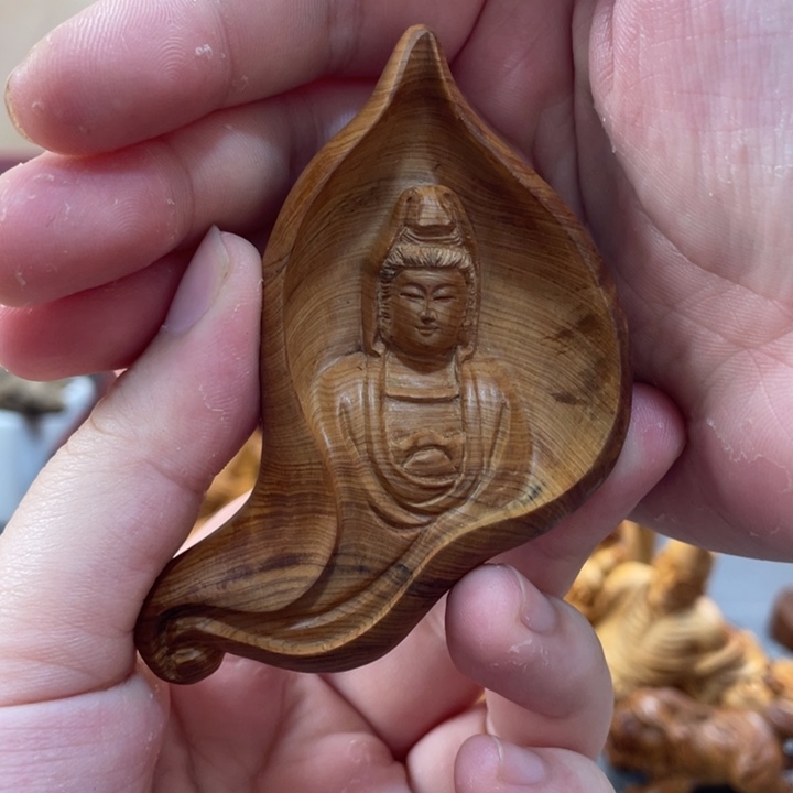 柏木（崖柏）太行崖柏根雕摆件观姐姐