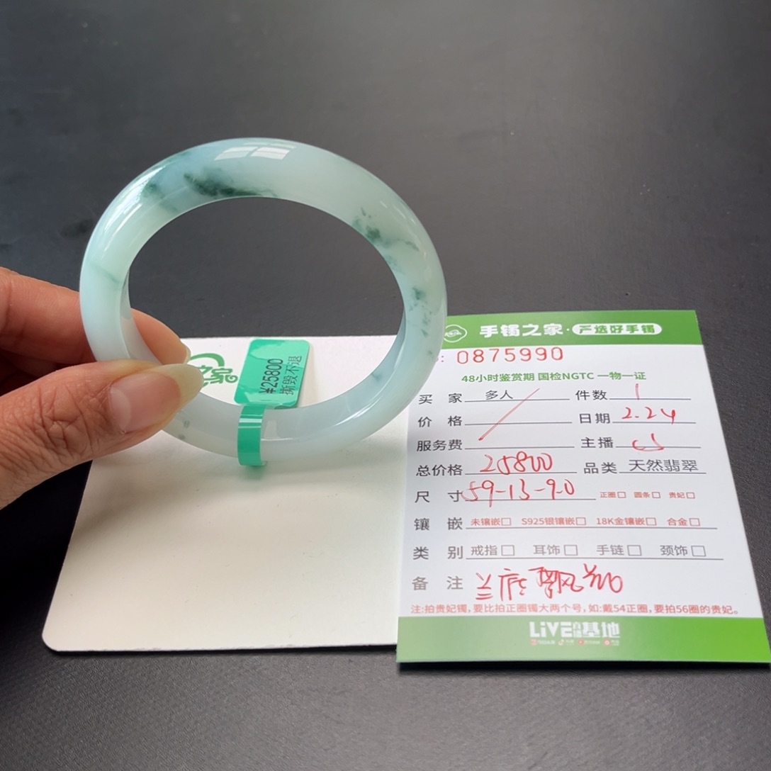 翡翠手镯未镶嵌多人