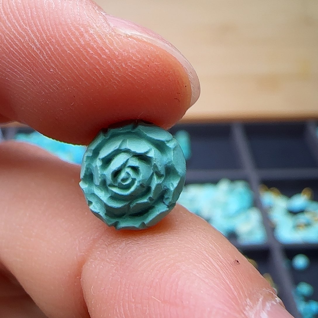 绿松石珠宝半成品未镶嵌