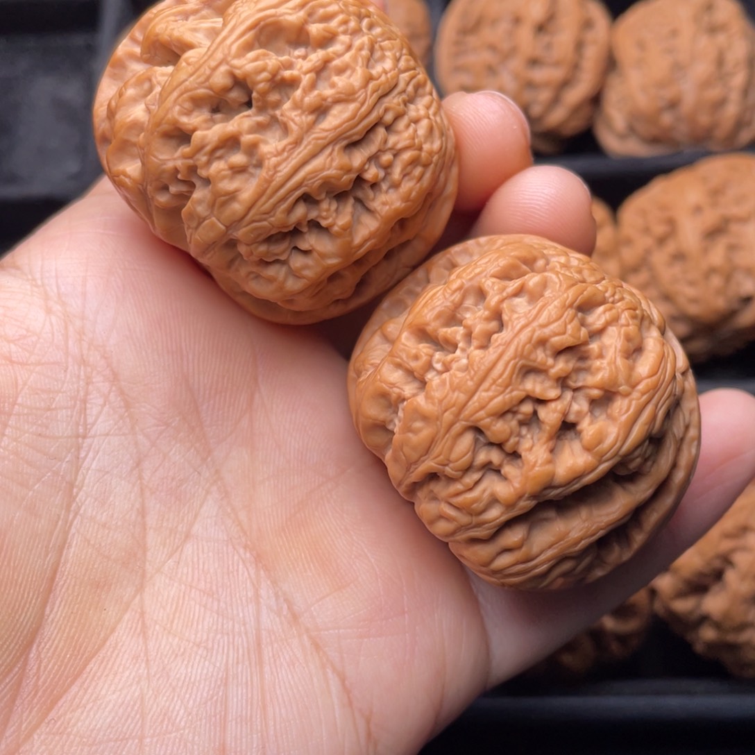把件文玩核桃秦岭山脉文字核桃