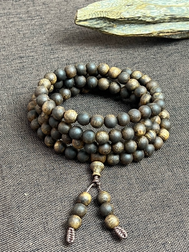 A058 奇楠沉香07圆珠多圈沉水 21g+ 多样性发一