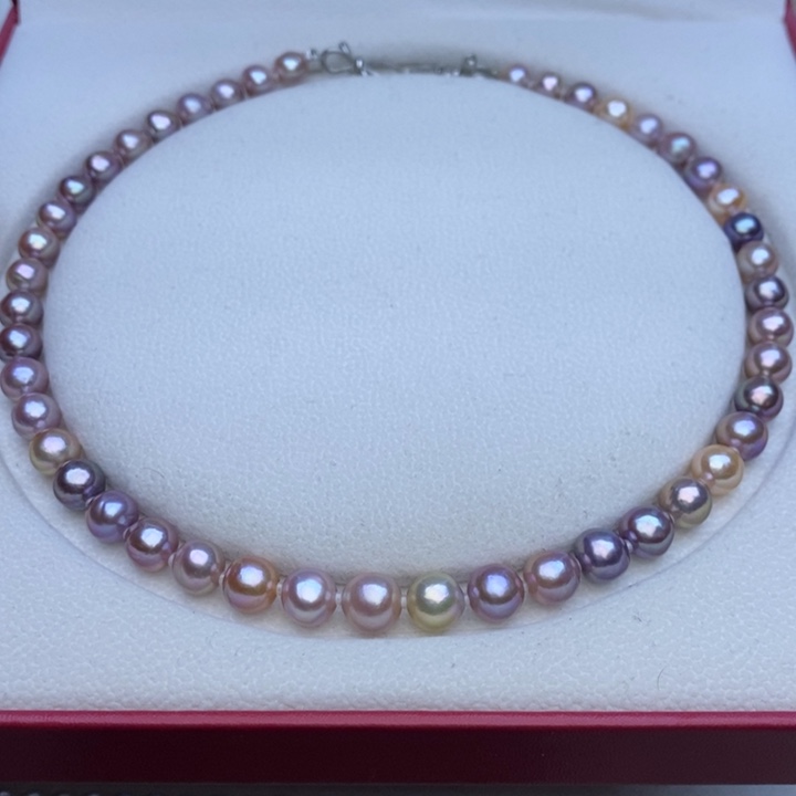 淡水珍珠项链未镶嵌8-9mm巴洛克