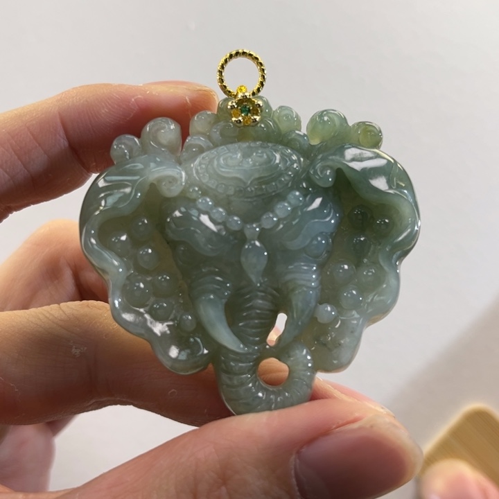 翡翠吊坠(赠链)未镶嵌?****?代编织