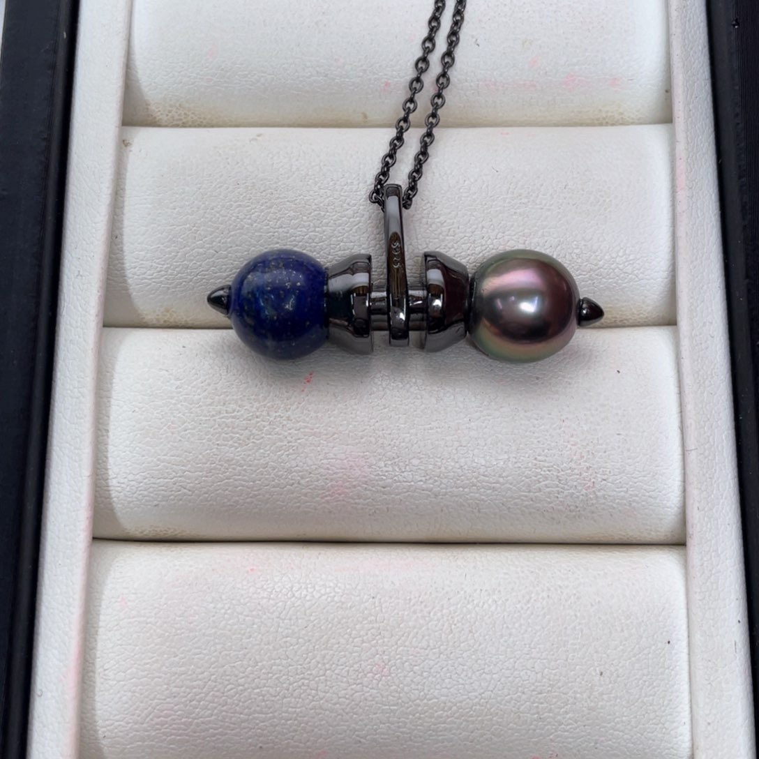 银S925镶嵌颈饰海水珍珠