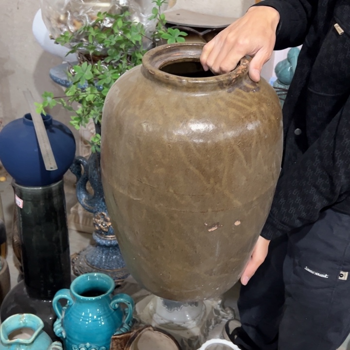 摆件高45口15公分微瑕粗糙做旧款