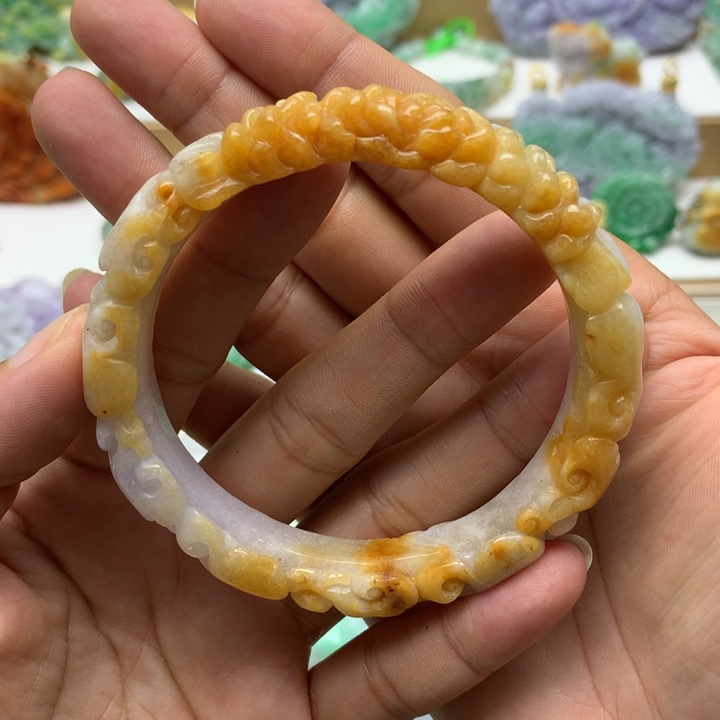 颈饰未镶嵌翡翠翡翠圈口58-59