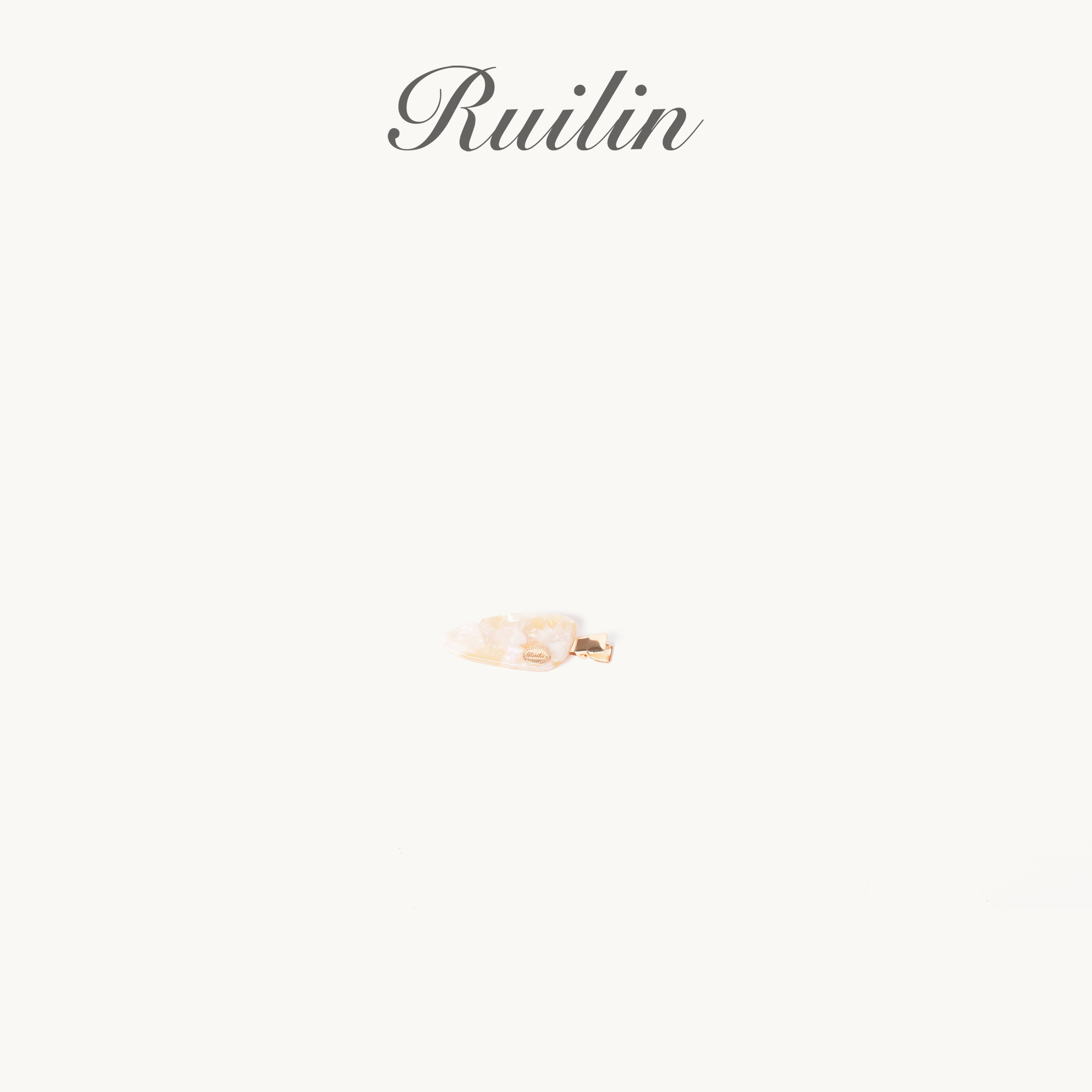 RUILIN【520】【金色海浪】新款时尚精致可爱醋酸小压夹