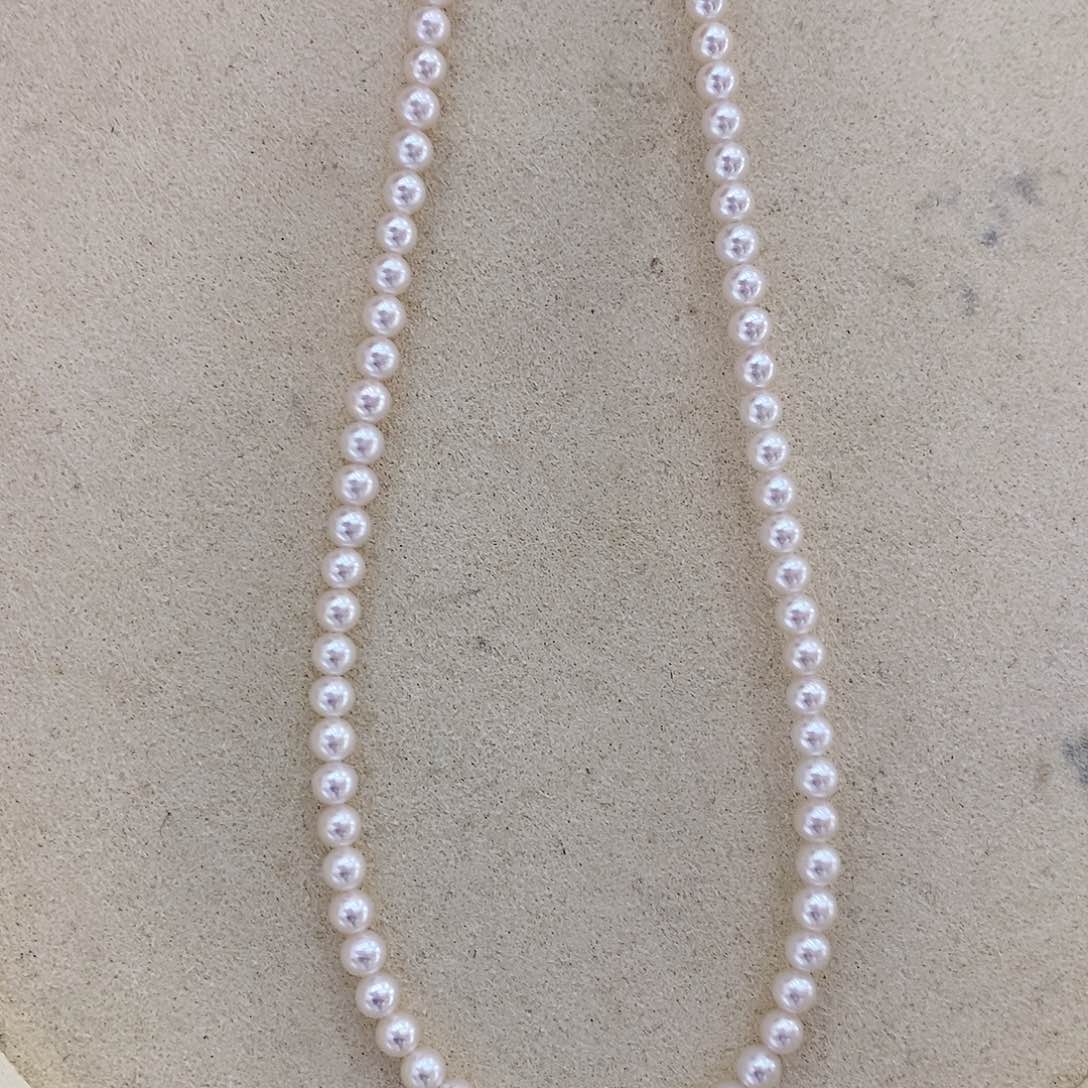 淡水珍珠颈饰银S925镶嵌3.5-4