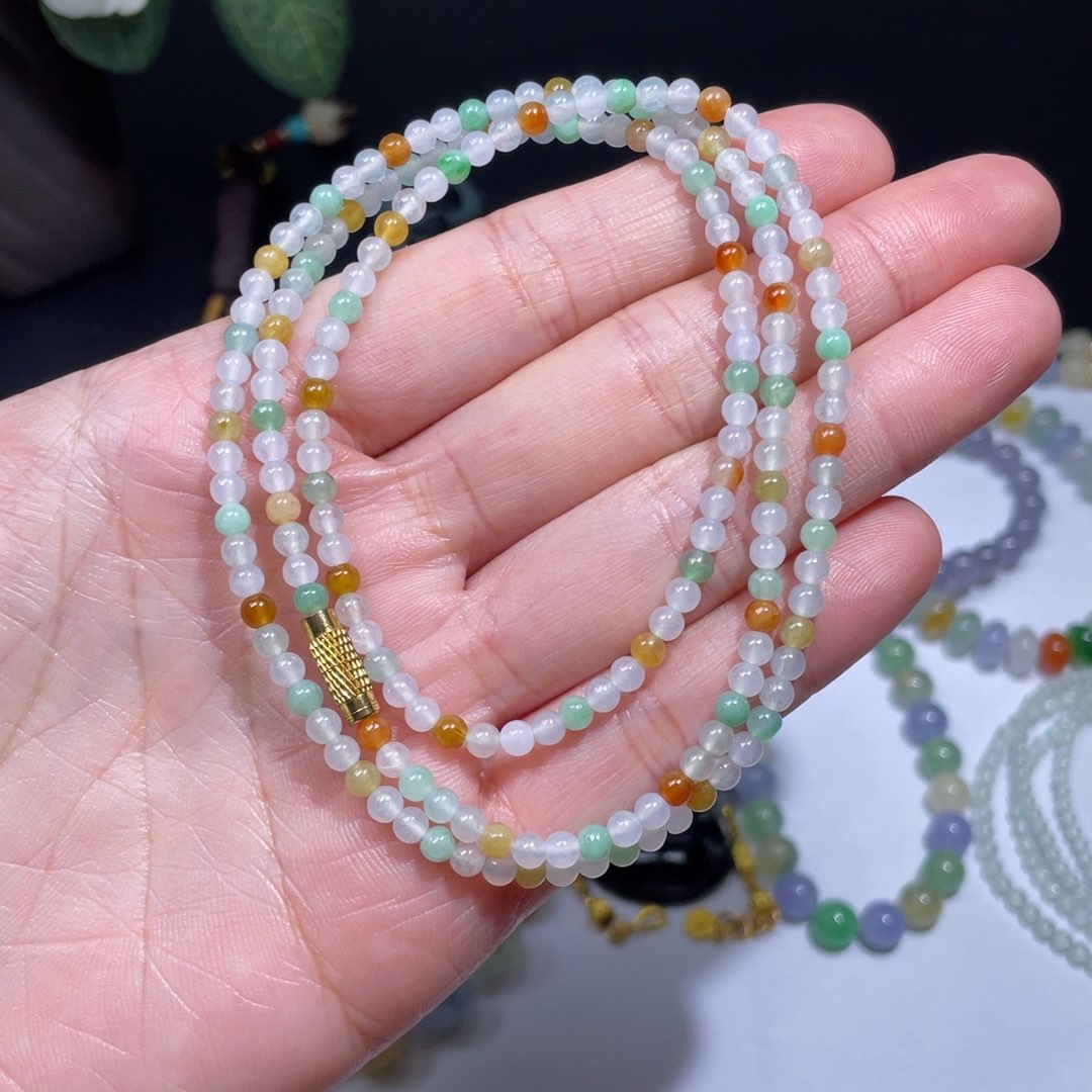 翡翠手链未镶嵌手串