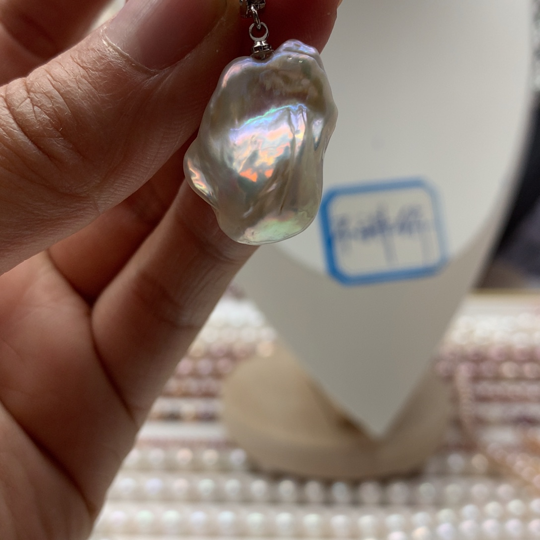 淡水珍珠颈饰合金万能扣