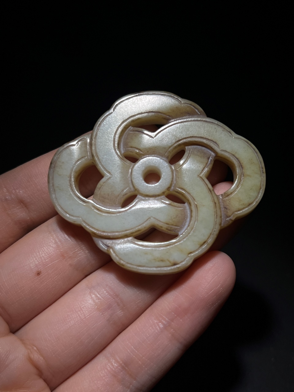 和田绶带环 可佩戴吊坠