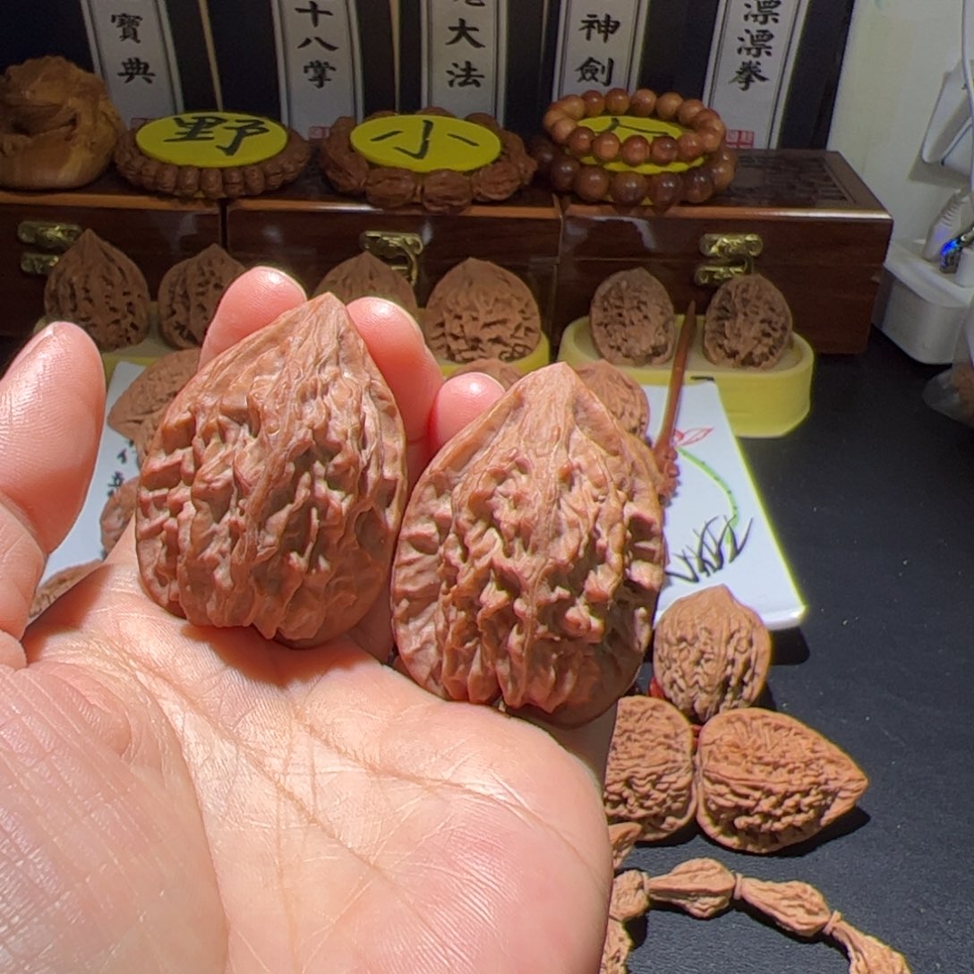 把件文玩核桃橘**水战天鸡心