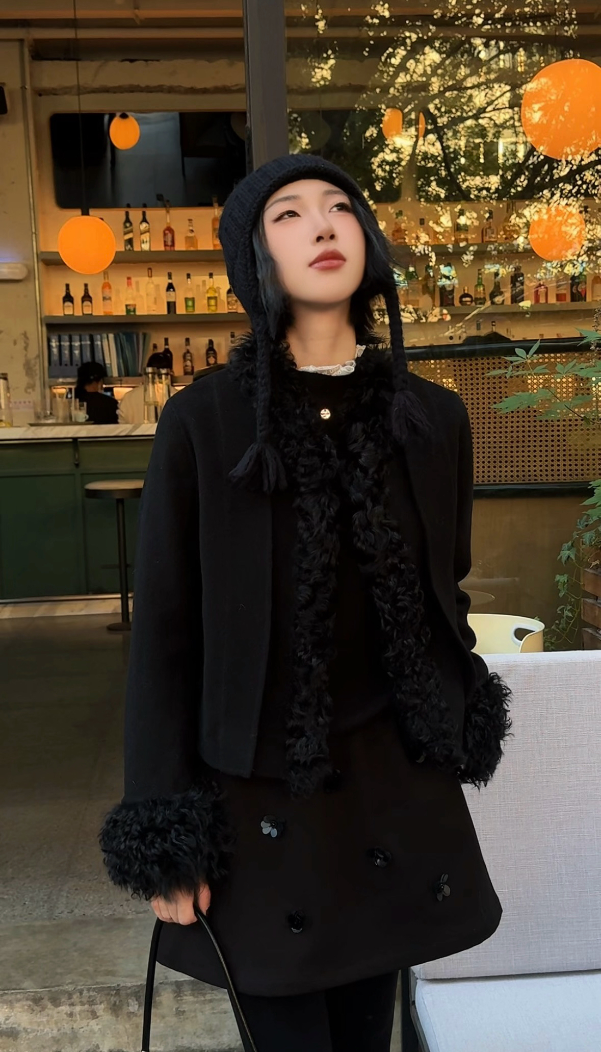 RISING&CLOUDS【莎莎】深圳秋冬款时尚百搭保暖山羊绒外套110424