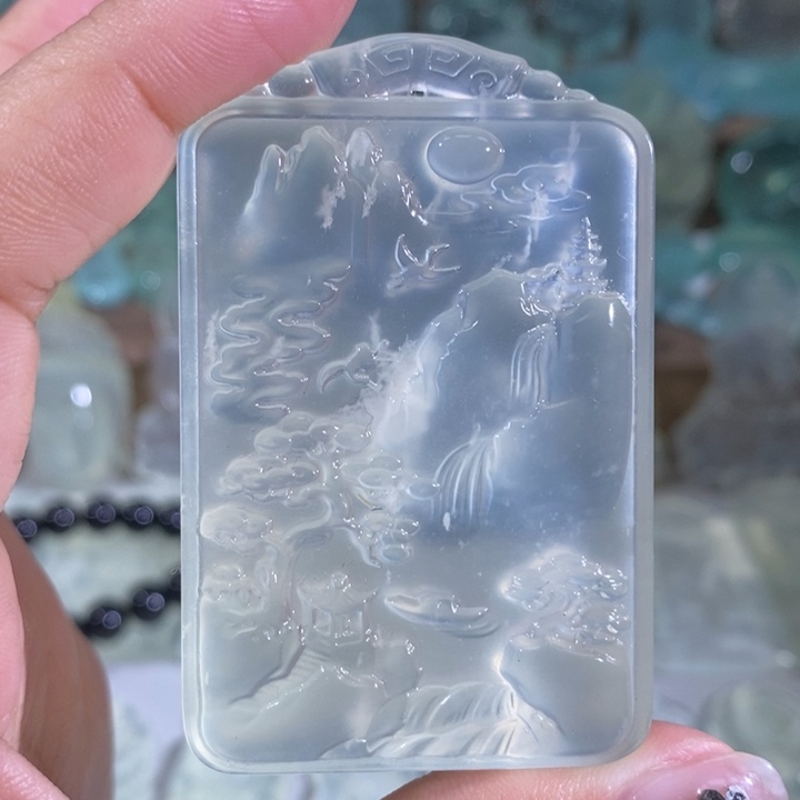 岫玉吊坠未镶嵌吊坠