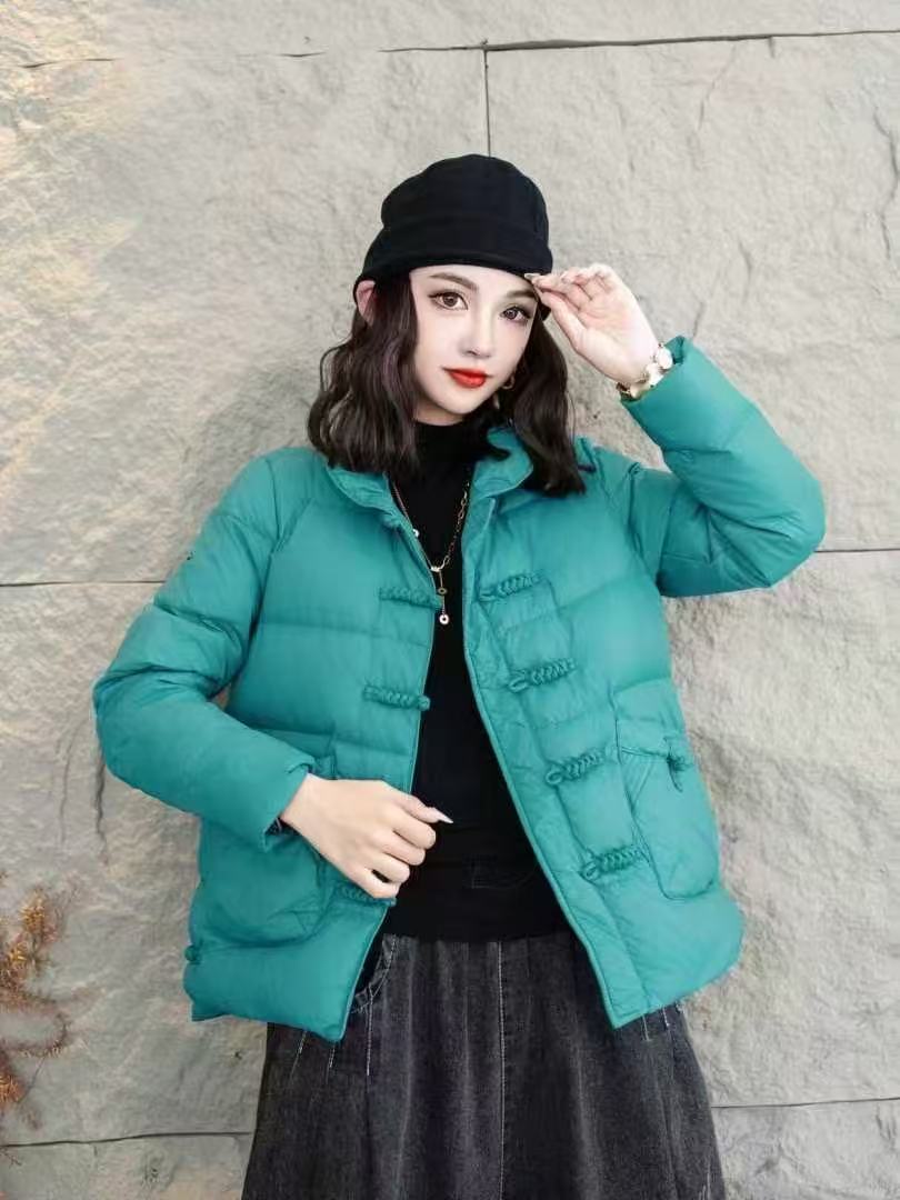 【韩之韵】原版正品新款国风洋气羽绒服（短款盘扣）