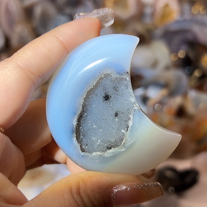 玛瑙/玉髓无未镶嵌蓝月亮