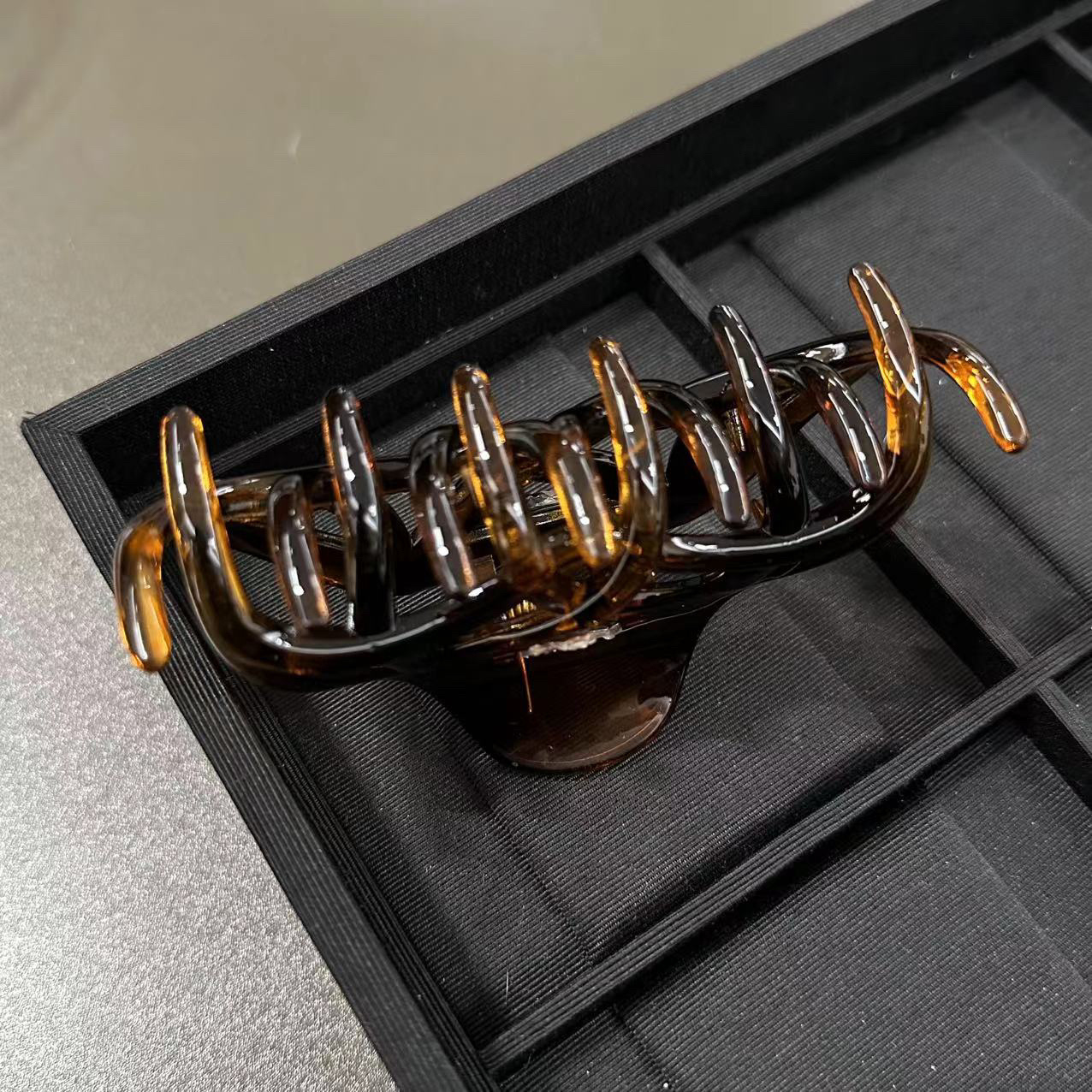 豹纹秋冬碎发抓夹-90931