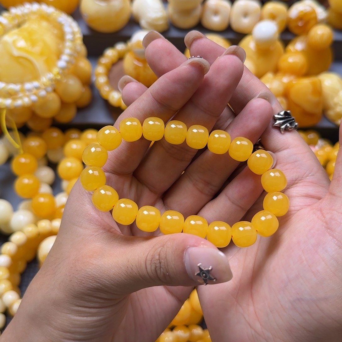 未镶嵌蜜蜡珠宝奇石同料11mm