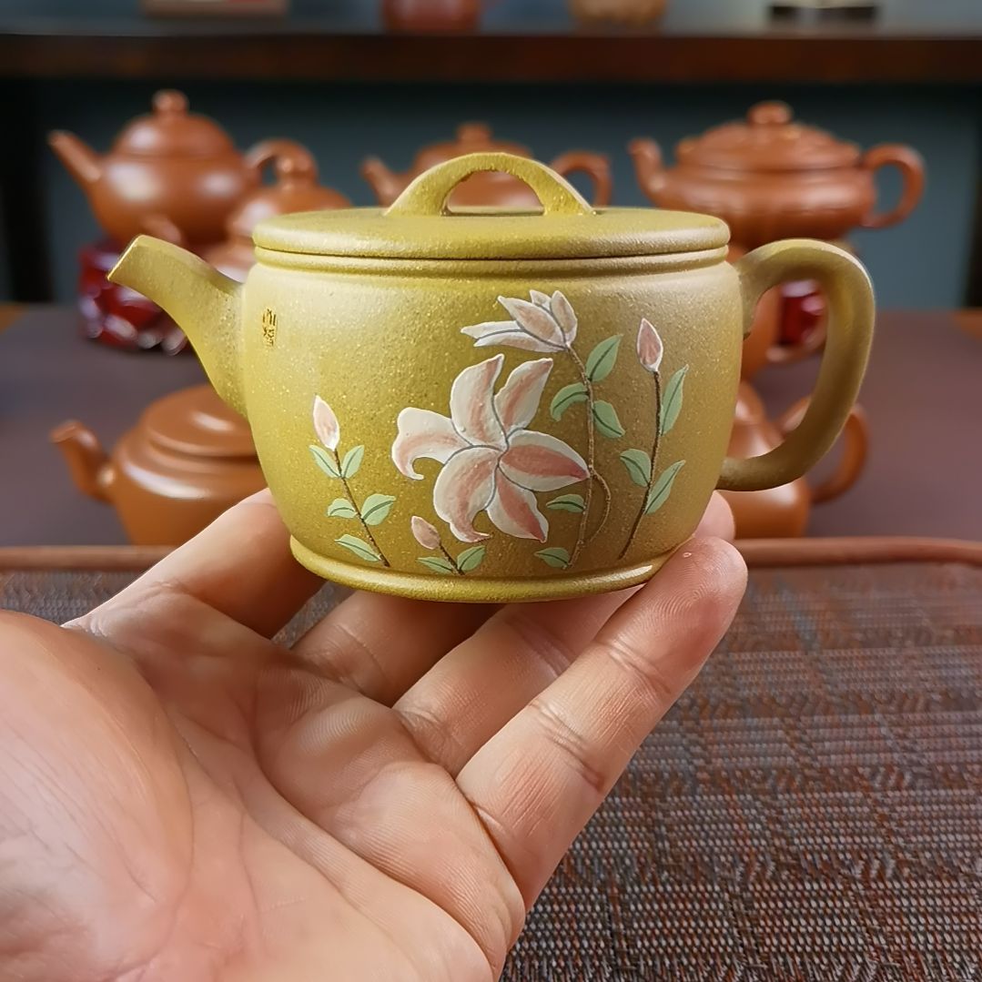 紫砂茶壶段泥大韵汉瓦230CC