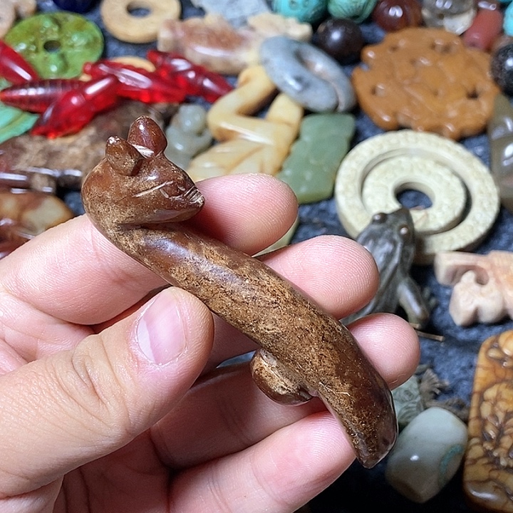 和田玉未镶嵌颈饰149