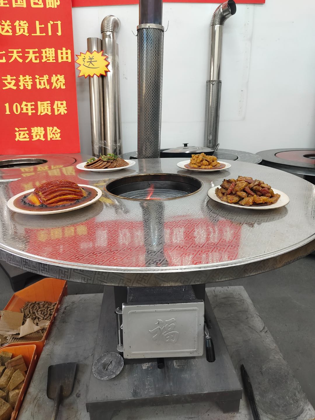 新柴煤两用循环燃烧气化炉多功能烧柴炉取暖做饭