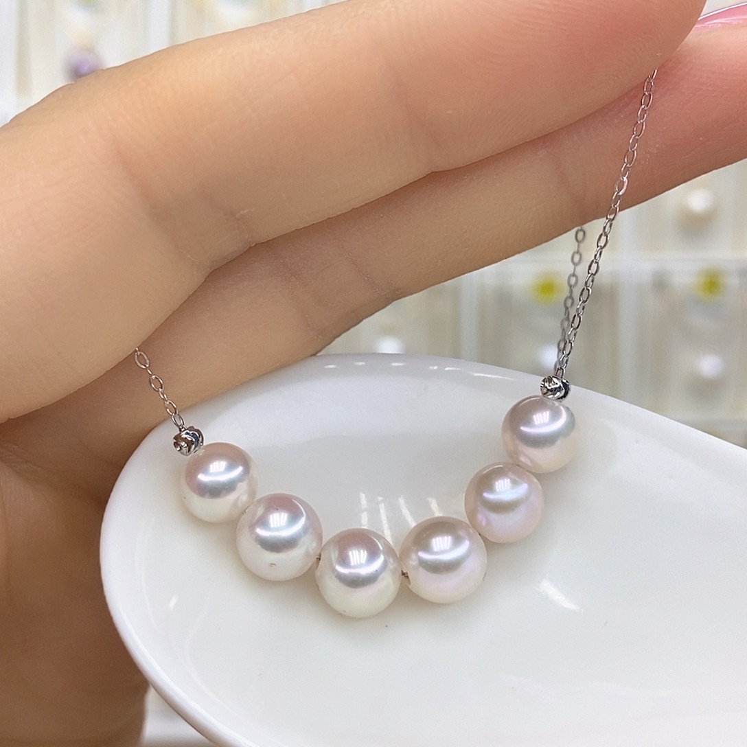 吊坠(赠链)淡水珍珠银S925镶嵌