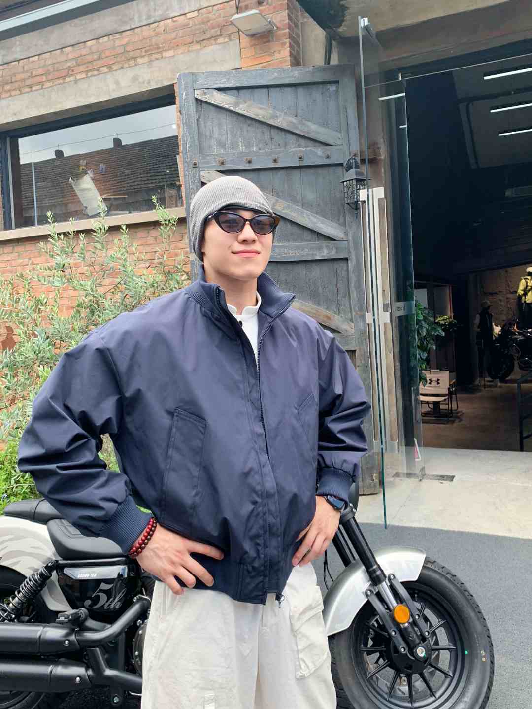 男生显壮宽肩棉衣基础款外套夹克衫cleanfit百搭立领外套