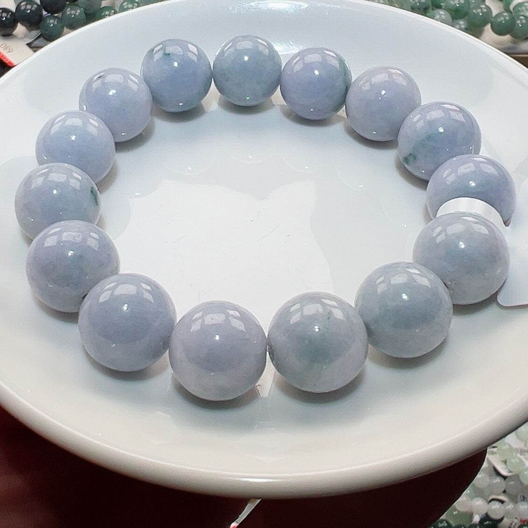 翡翠手链未镶嵌天然翡翠