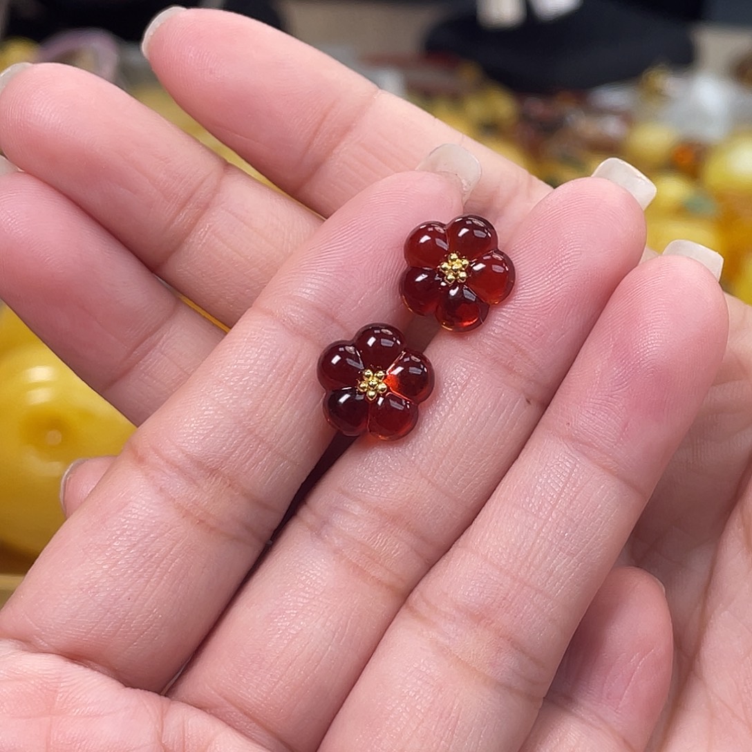 琥珀银S925镶嵌裸石多样性发其一h