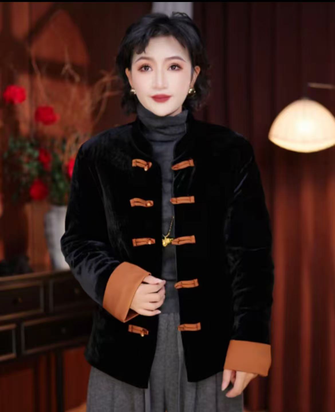 冬季新款常规款立领厚款女加绒加厚款女装秋冬棉服外套