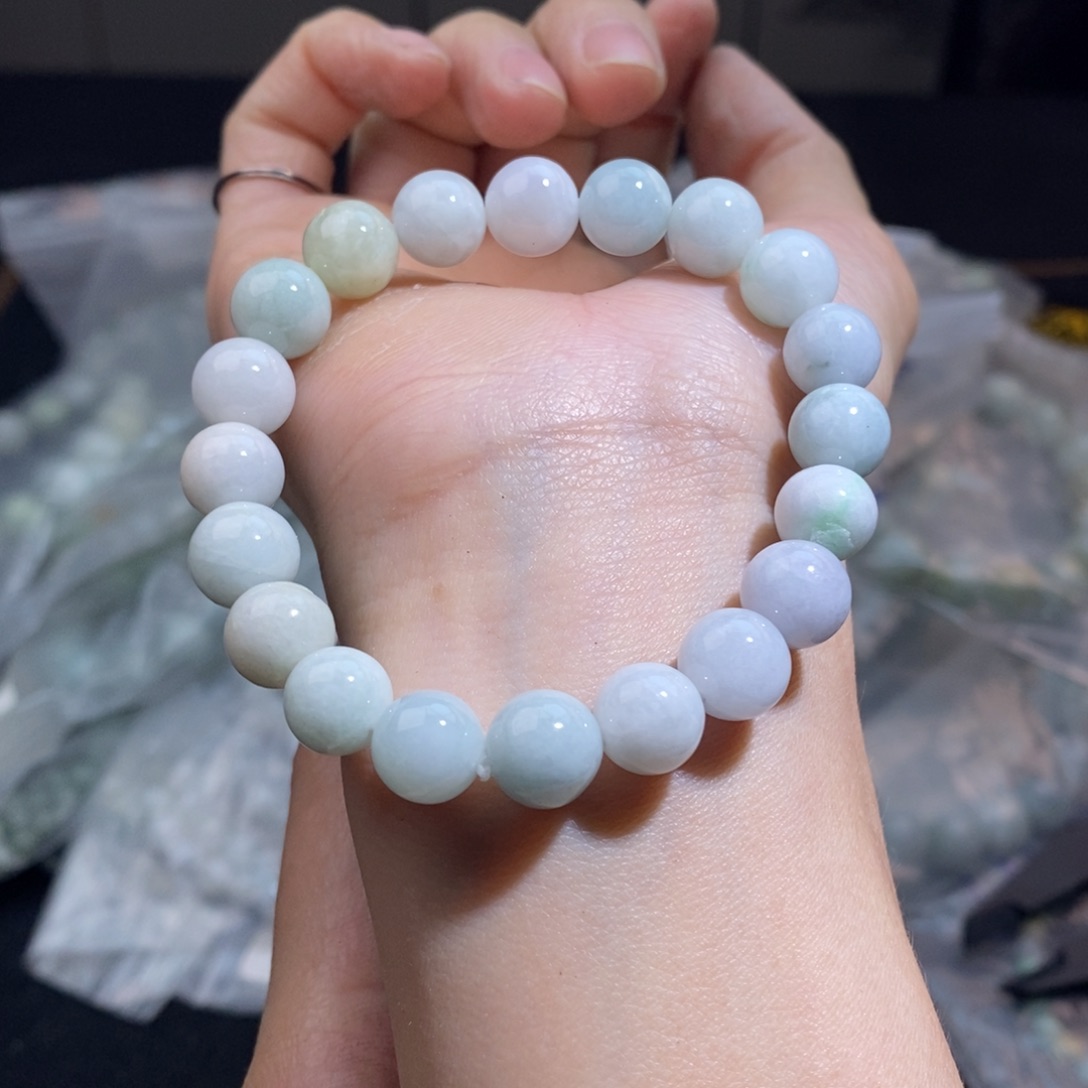 未镶嵌手串翡翠珠链