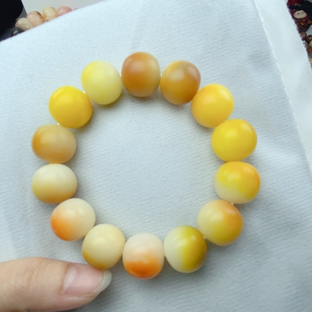 菩提根/象牙果吊坠手工干磨卡16.5苹果珠近全