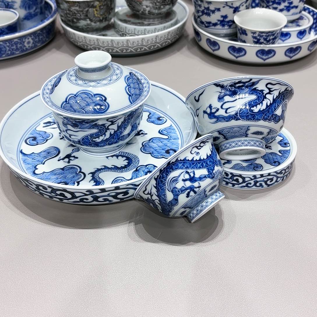 盖碗黑*景德镇高温茶具