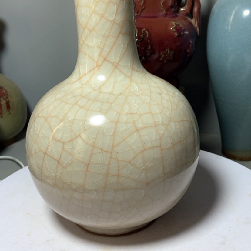 【闪购商品】摆件陈***瓷宋官窑瓶子一个