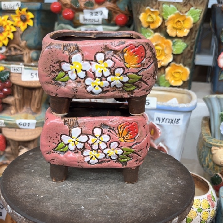 紫砂花盆粗陶材质多肉花盆