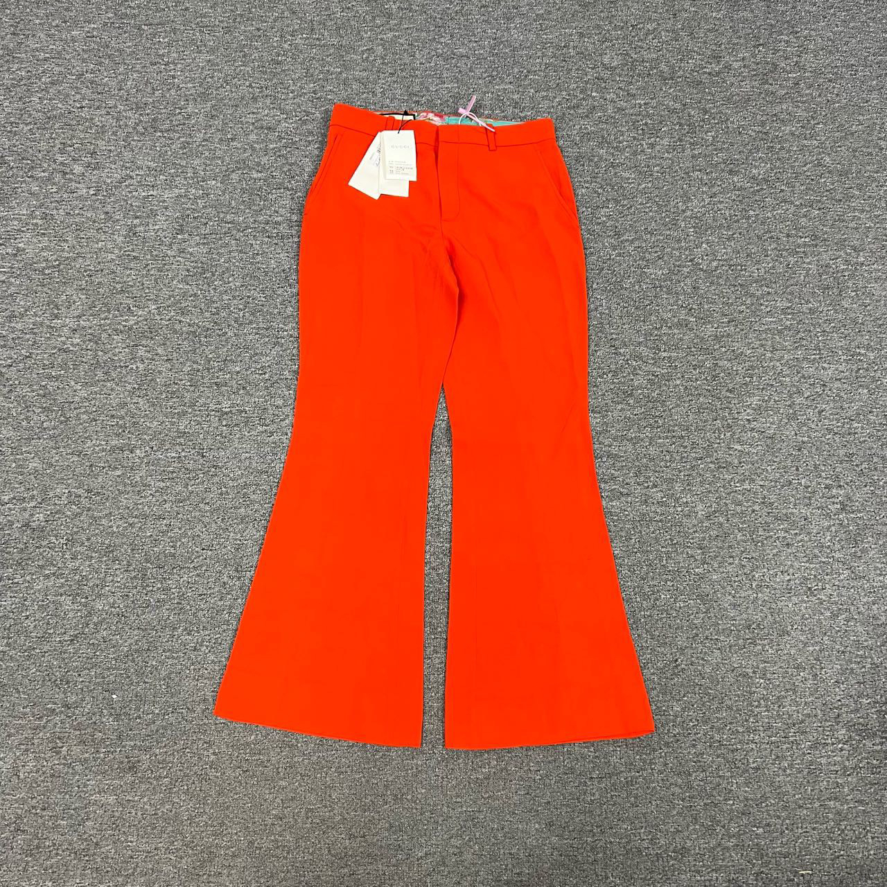 全新未使用 GUCCI/古驰 Gucci 橘色休闲裤