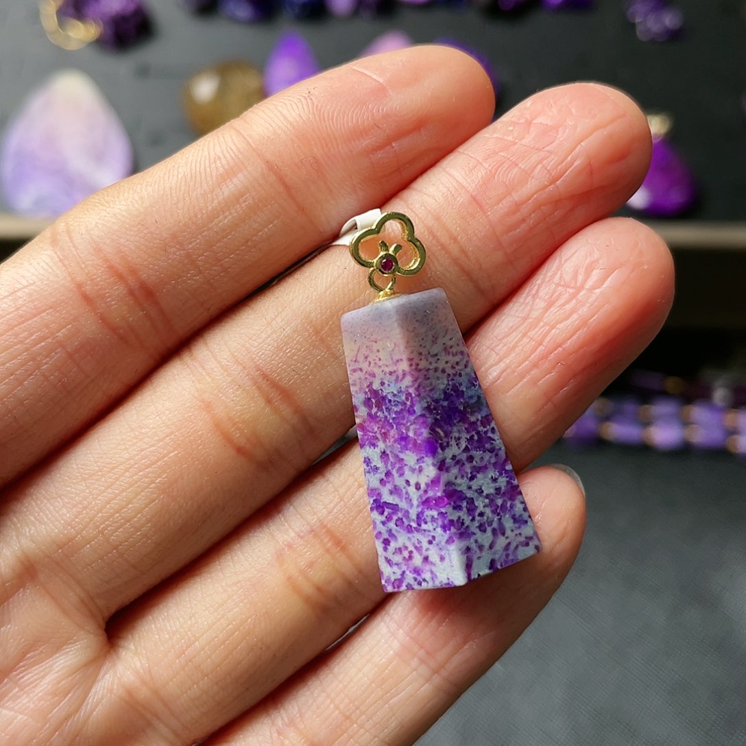 苏纪石（舒俱来）吊坠银S925镶嵌