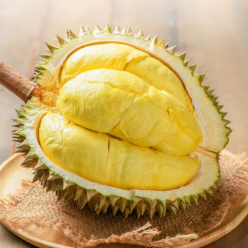 【京东包邮】泰国金枕树上熟鲜榴莲香甜软糯皮薄出肉率高2-10斤核小