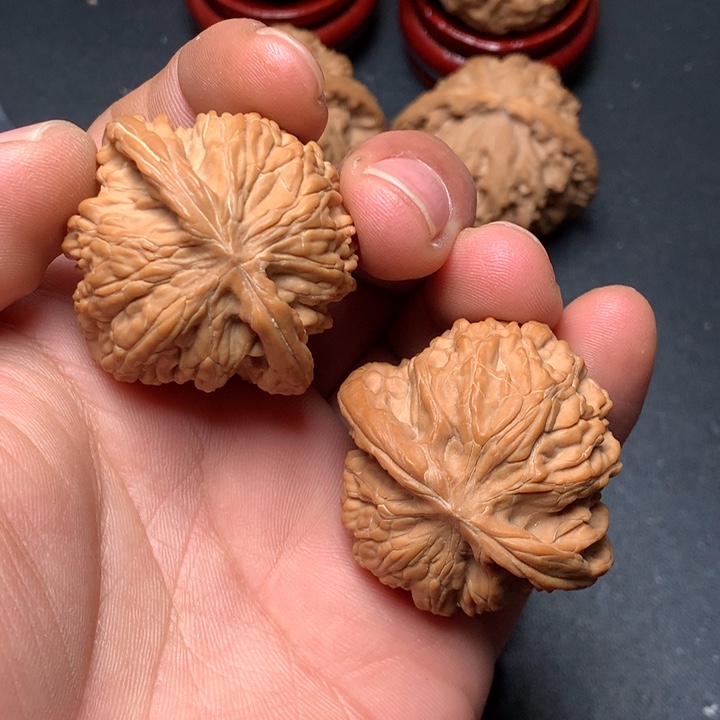 文玩核桃把件40磨盘1170