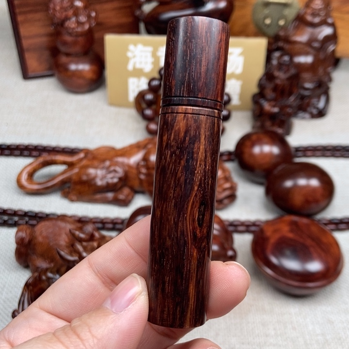 花梨木类案台小牙签筒