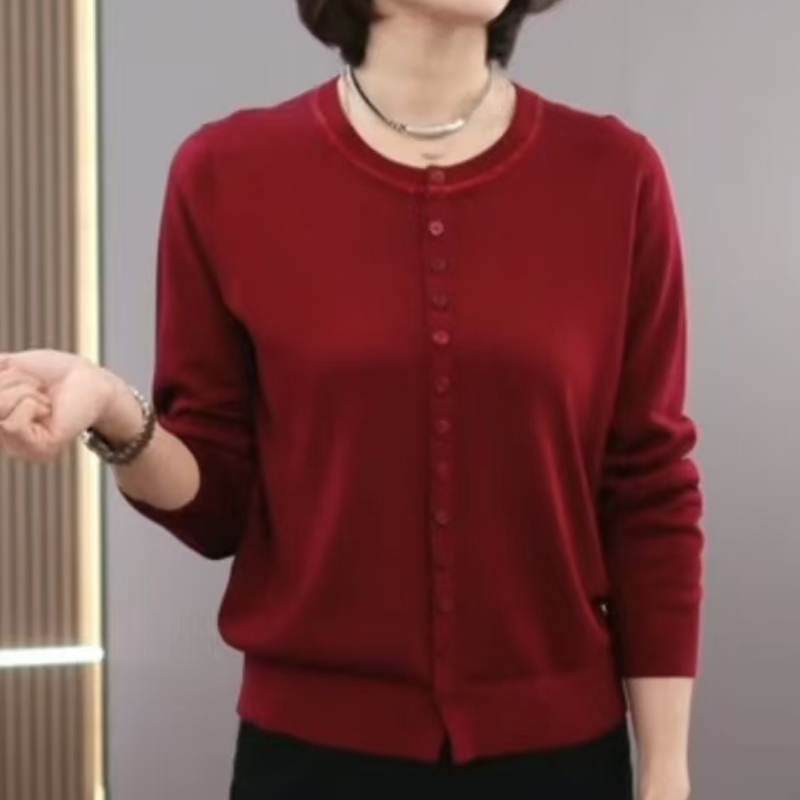 26112新款洋气经典高品质圆领套头长袖针织衫女 4