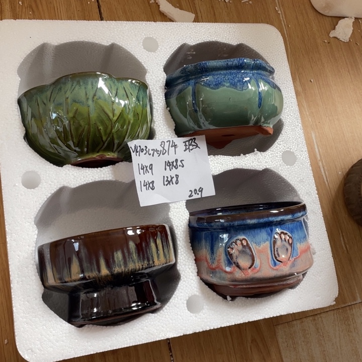 粗陶多肉花盆微瑕874