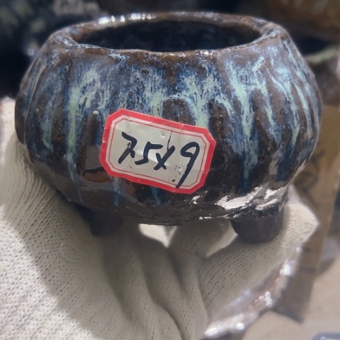 红陶粗陶花盆手工