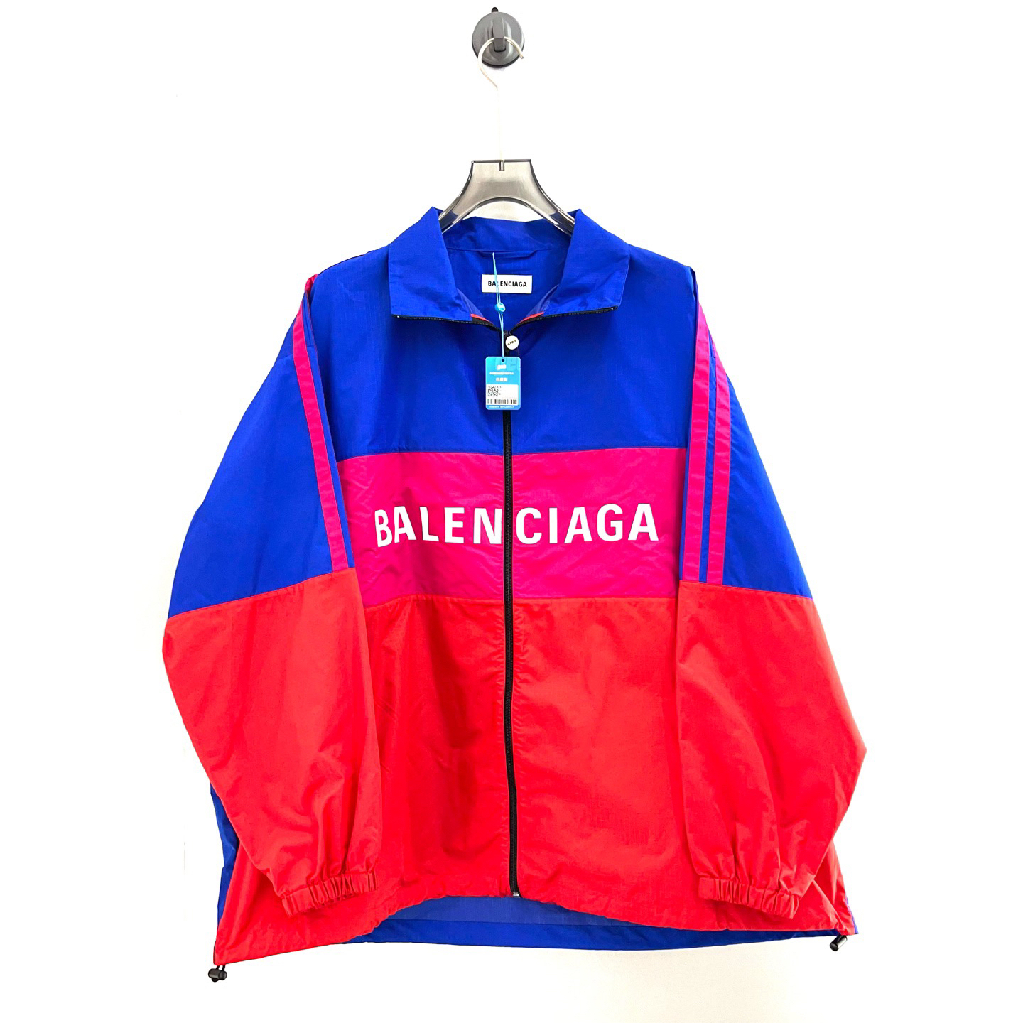 未使用 Balenciaga/巴黎世家 蓝粉字母夹克/36码（北京）
