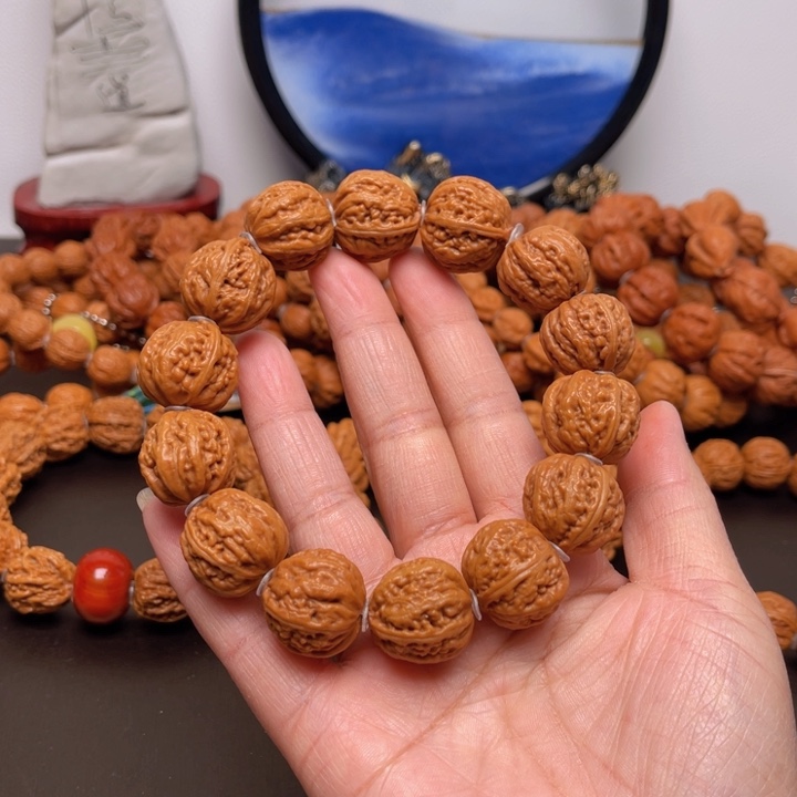 文玩核桃吊坠恭*核桃手串